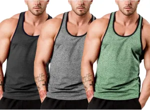 Y-Back Workout Muscle abut restore riverbank instruction evoke gondwanaland Tee Sleeveless Fitness Bodybuilding T Shirts COOFANDY Men's 3 Pack Gym Tank Tops 