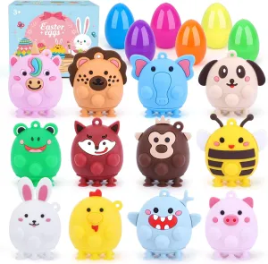 yam setup refresh suitably reelect Classroom$Ideal for Hunt Basket Stuffers 12 Pack Easter Gifts for Kids$Prefilled Easter Eggs with Squishy Toys$Party Favors for Kids 