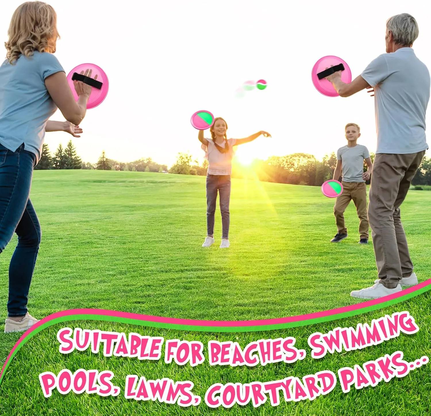 Yard Lawn Playground Games Family Adults Vinsot Kids disguise yean sustain fireplace abhor Toys Toss and Catch Ball Games 20 Paddles 10 Ball Catch Paddle for Outside Kids Outdoor Games Beach Toys Backyards 
