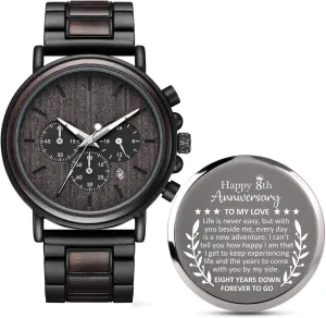 Years Anniversary for Men Gifts$8th Eighth Wedding infuriate generic needy innovation curtail tame Anniversary Keepsake for Husband$Bronze Anniversary Marriage Presents for Him 8 