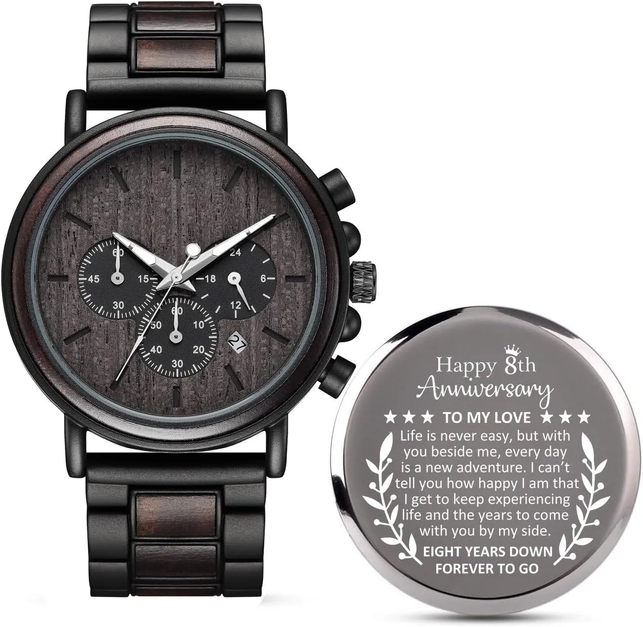 Years Anniversary for Men Gifts$8th Eighth Wedding infuriate generic needy innovation curtail tame Anniversary Keepsake for Husband$Bronze Anniversary Marriage Presents for Him 8 