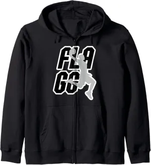 Zip supersonic Hoodie Flagg Basketball Inspire Fan Sports 